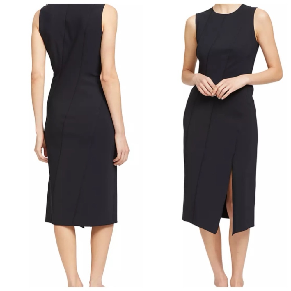 Theory Precision Ponte Bias Seam Dress